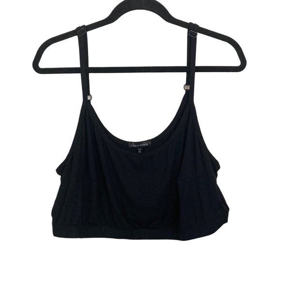 Curvy Sense Black Crop Top - Picture 5 of 9